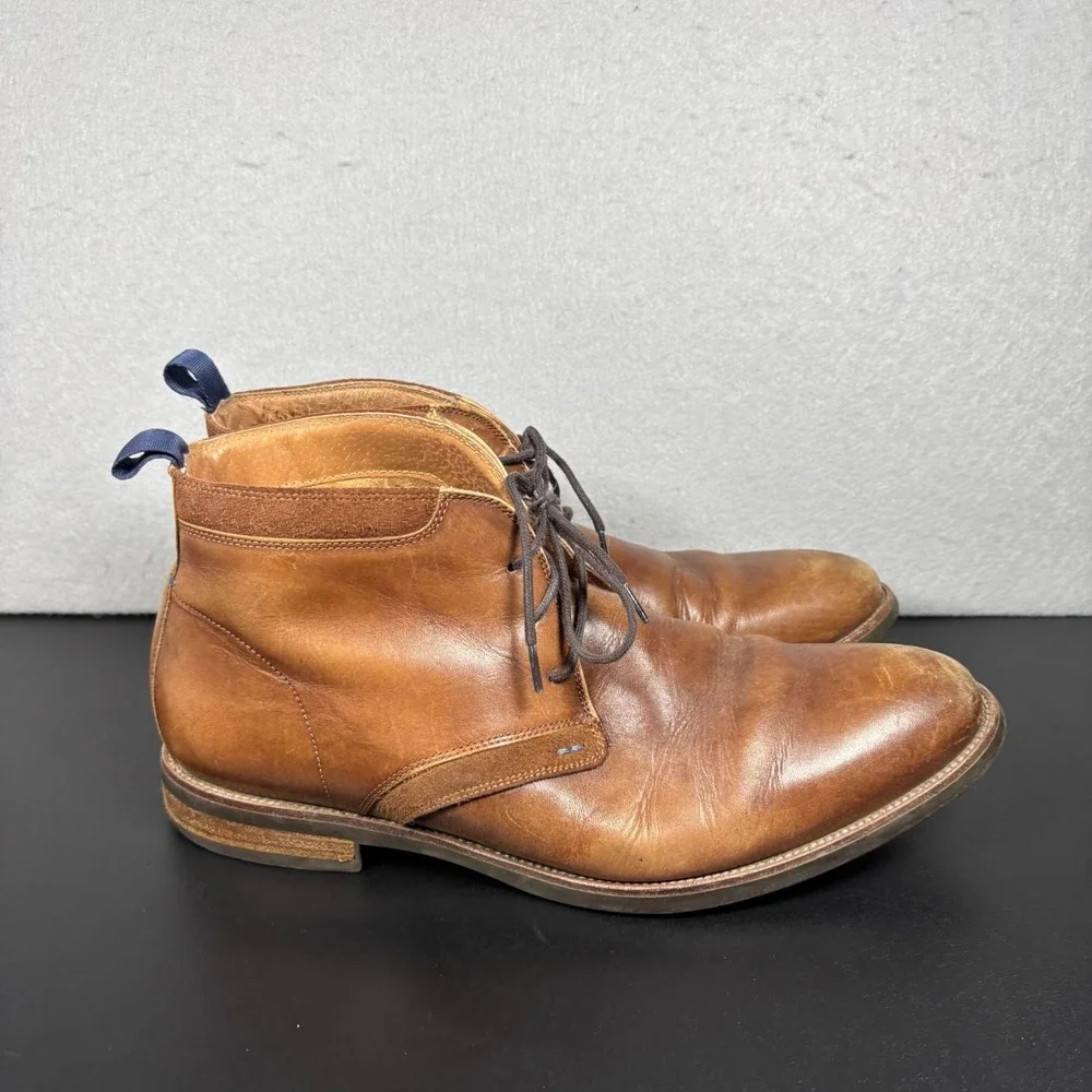 Florsheim Comfortech Mens Brown Leather Chukka Boots Size 9M 11936-221